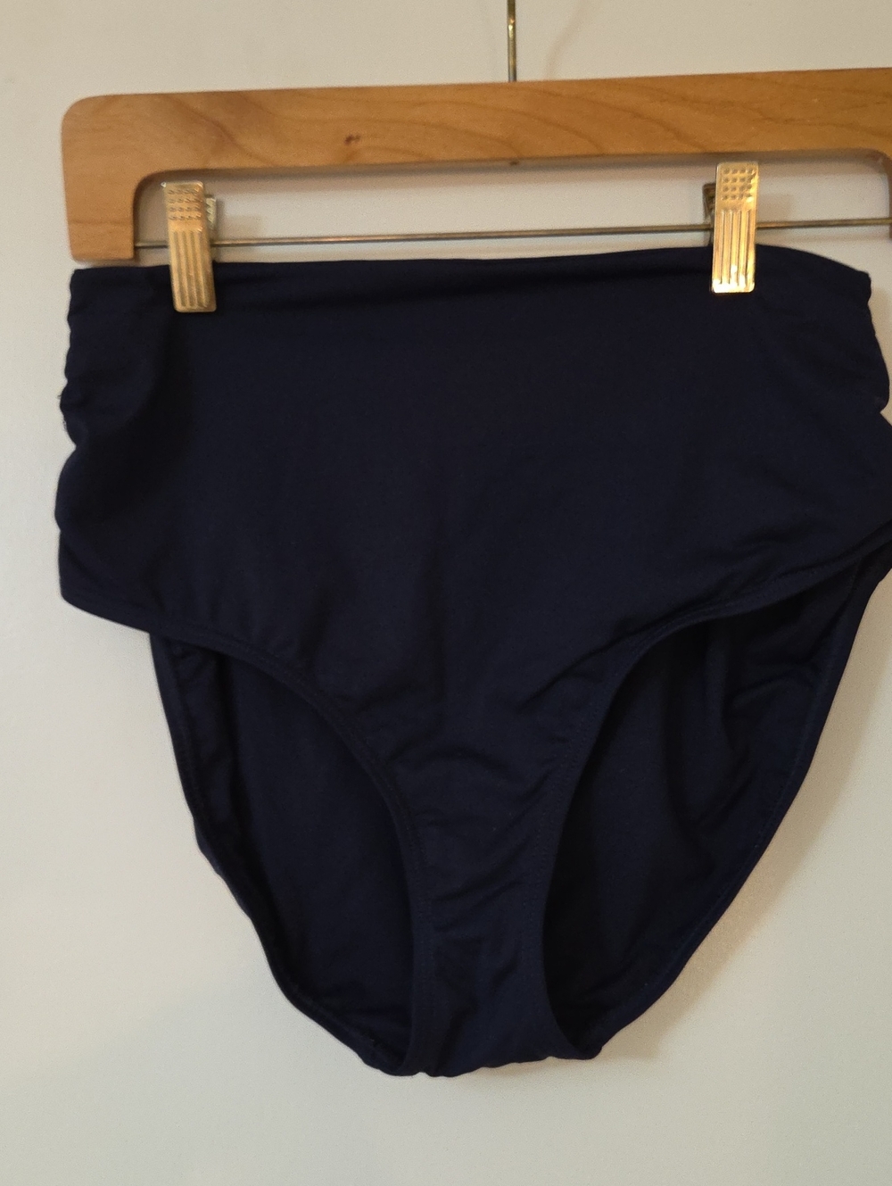 Anne Cole Navy High Waist Bikini Bottom